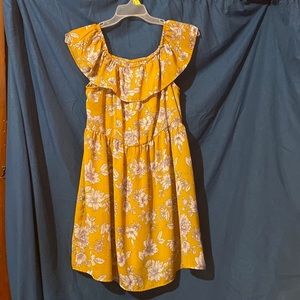 Jolie and Joy Golden Textured Dress NWOT